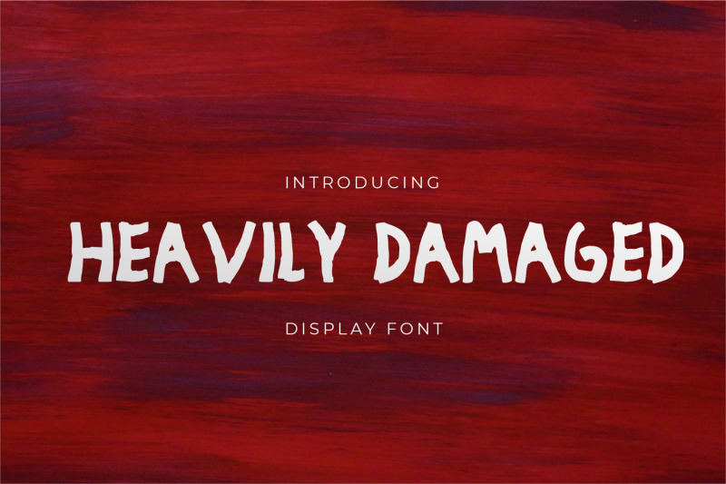 heavily-damaged-display-font