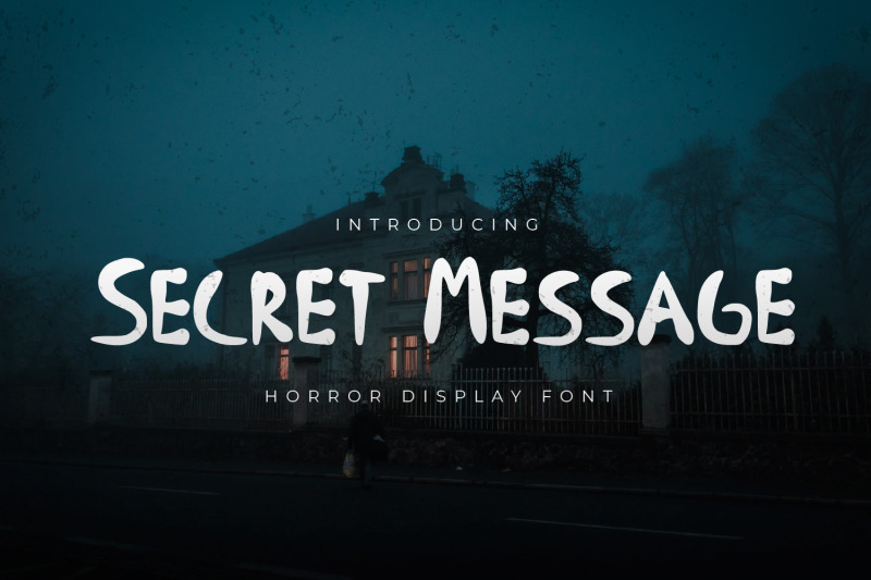 secret-message-horror-display-font