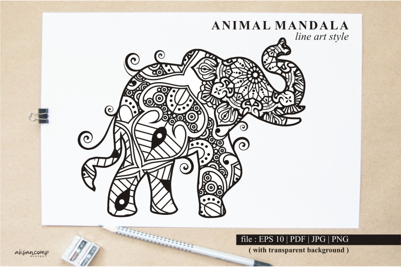 elephant-mandala-vector-line-art-style