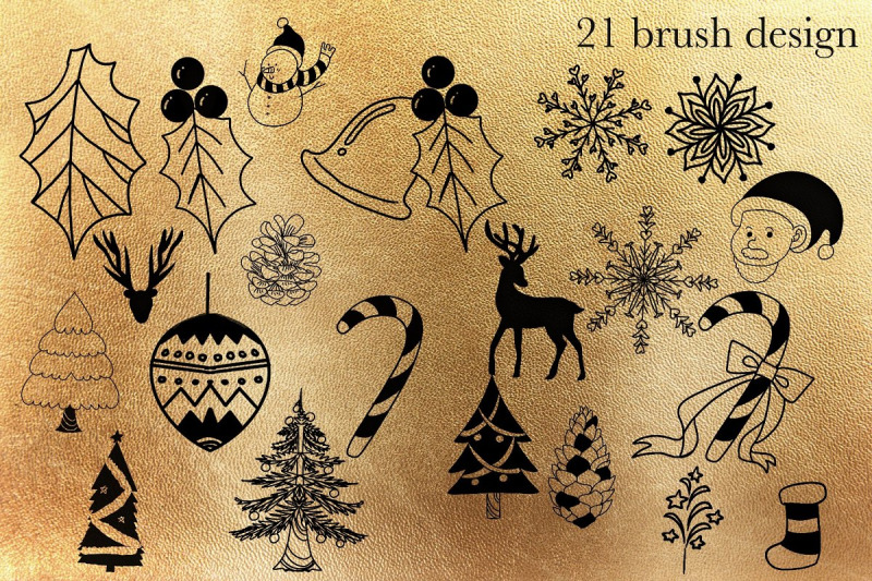 chrismas-procreate-stamp-brush