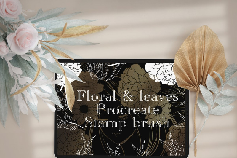 floral-and-leave-procreate-stamp-brush