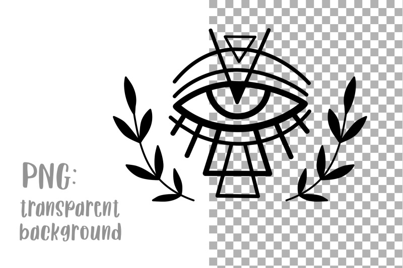 Boho svg logo Cricut designs Witchcraft svg Witchy eye tattoo design By