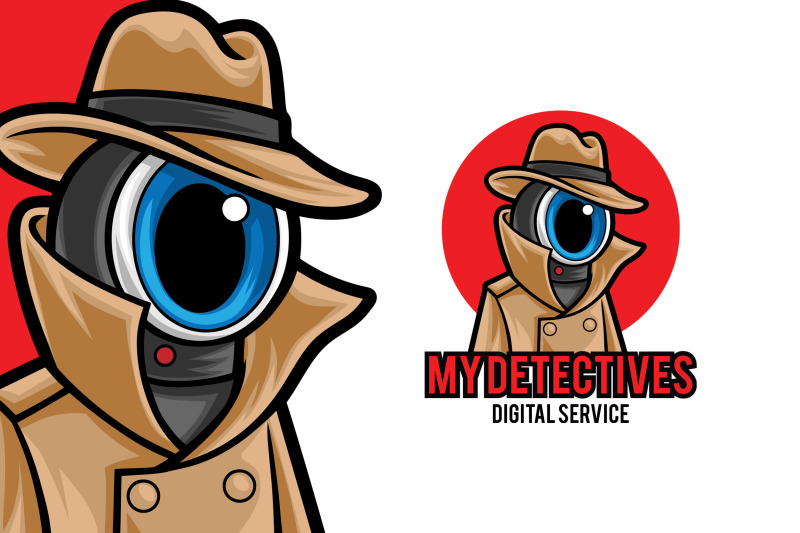 cctv-security-mascot-logo-template