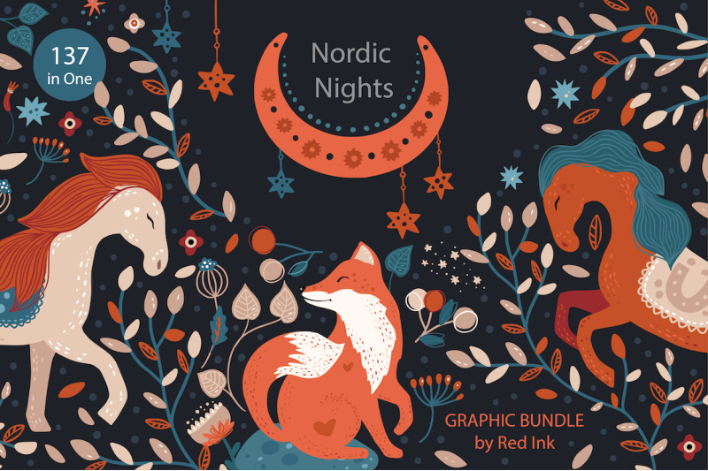 nordic-nights-boho-graphic-bundle