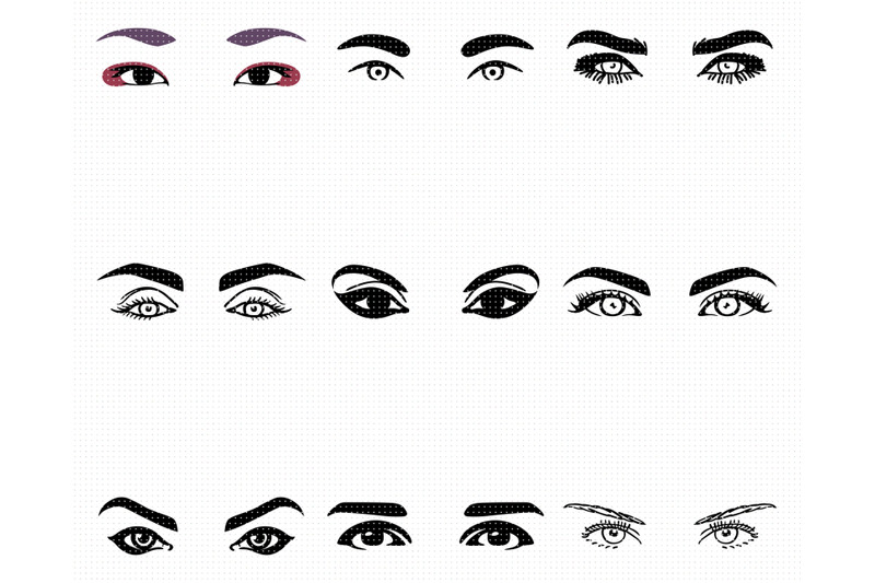 women-039-s-eyes-svg-eyelashes-png-dxf-clipart-eps-vector-cut-file