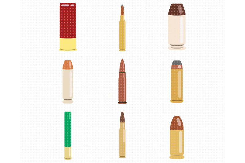 bullets-svg-shotgun-shells-png-dxf-clipart-eps-vector-cut-file