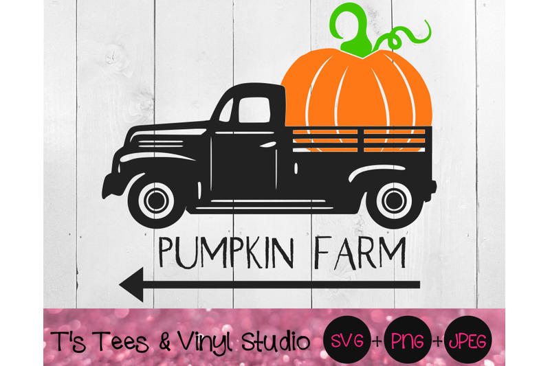 Download Pumpkin Farm Svg, Vintage Truck Svg, Vintage Pumpkin Truck ...