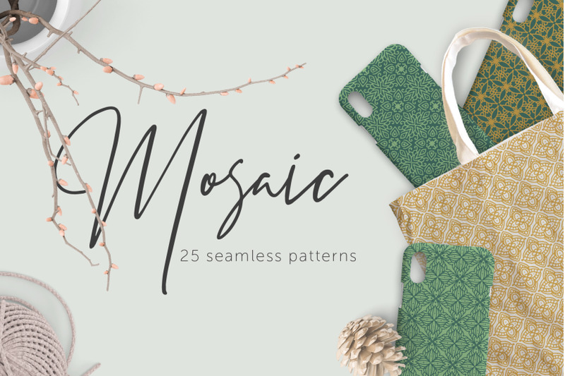 mosaic-25-seamless-patterns