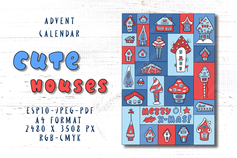 cute-house-vertical-advent-calendar-a4-size