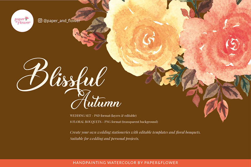 blissful-autumn-wedding-templates-amp-floral-bouquet-set