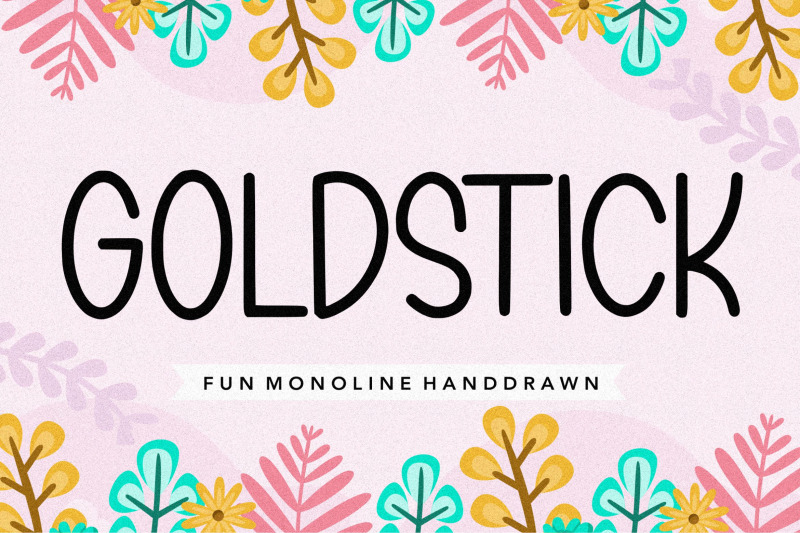 goldstick-fun-monoline-handdrawn-font