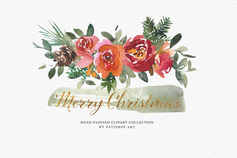 watercolor-christmas-clipart-collection