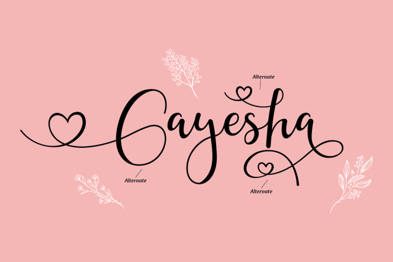 gayesha-lovely-script