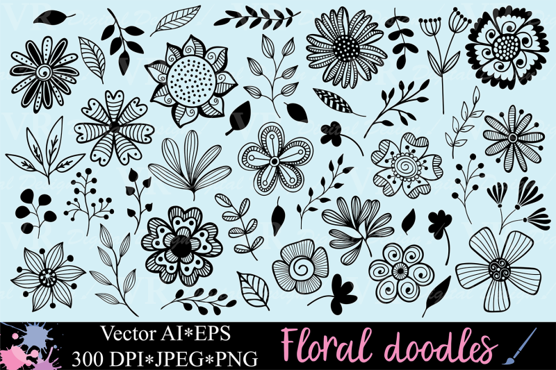 floral-doodles-clipart-botanical-design-elements-clip-art