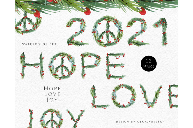 watercolor-new-year-symbol-clipart-hippie-peace-sign-png-new-year-card