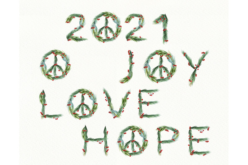 watercolor-new-year-symbol-clipart-hippie-peace-sign-png-new-year-card