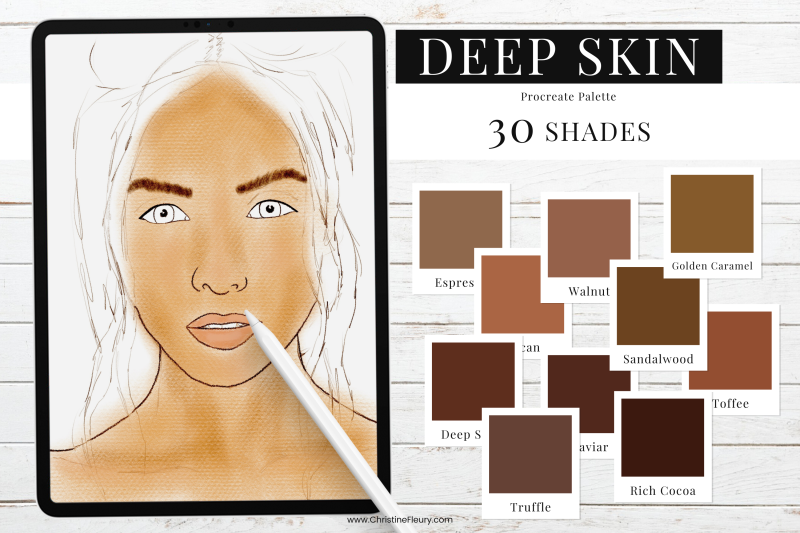 deep-skin-tones-procreate-color-palette