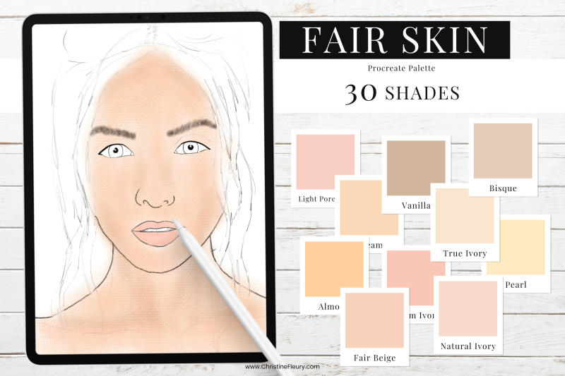 fair-skin-tones-procreate-color-palette