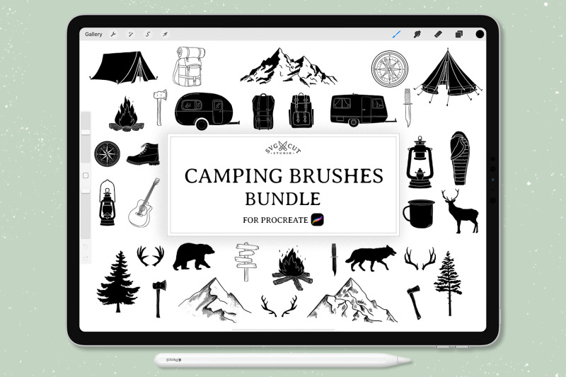 procreate-stamp-brushes-set-of-73-camping-brushes