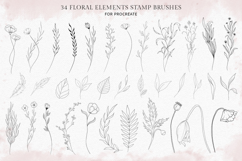 procreate-stamp-brushes-set-of-91-floral-brushes