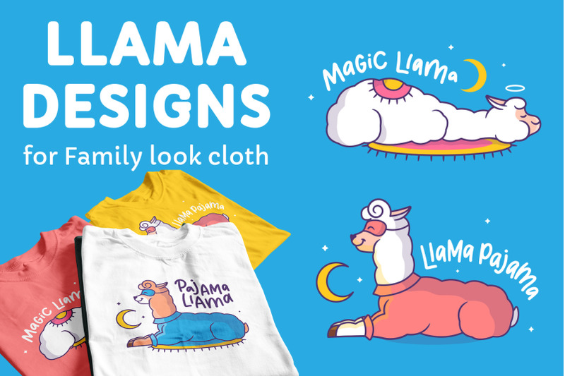 bundle-of-llamas-t-shirt-designs