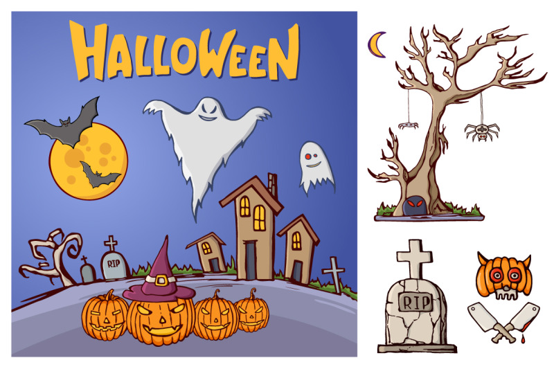 hand-drawn-halloween-illustrations