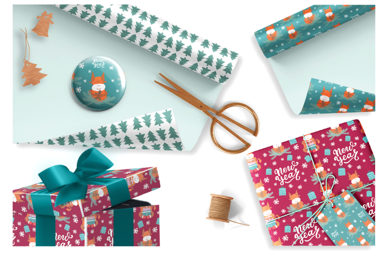 new-year-digital-paper-pack-christmas-seamless-pattern-bull-symbol-2