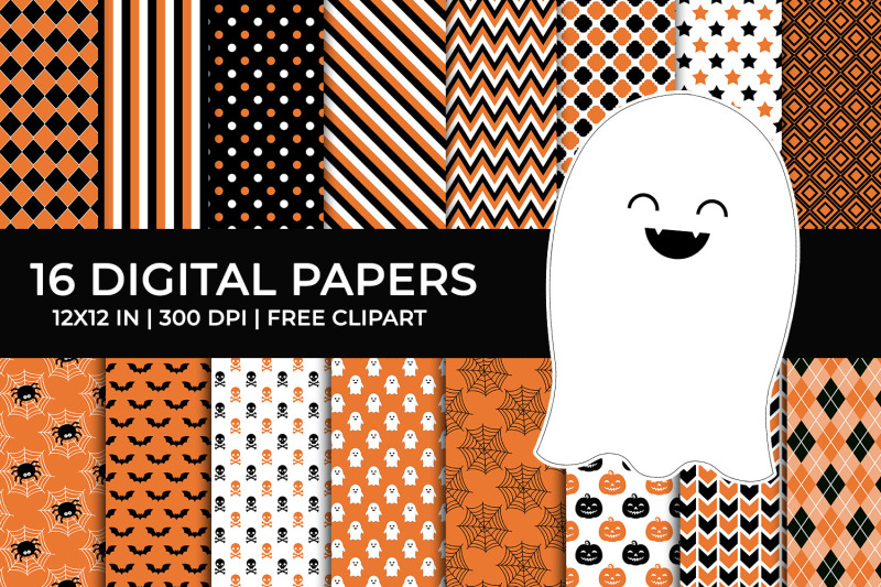 halloween-digital-papers-set-free-ghost-clipart