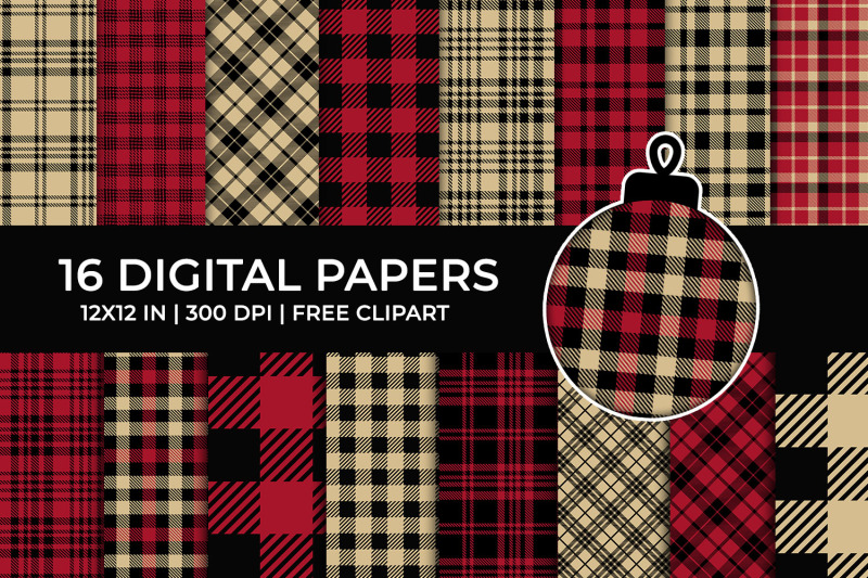 red-lumberjack-digital-papers-set-tartan-buffalo-plaid