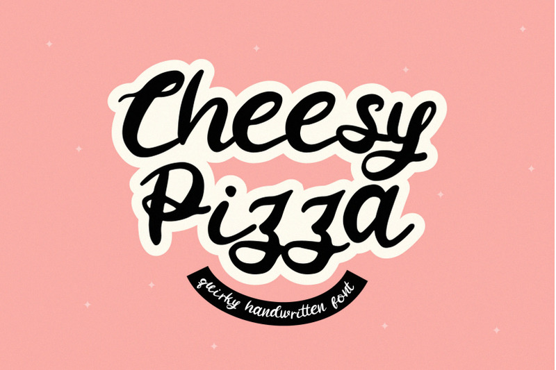 cheesy-pizza-a-lovely-handwritten-font