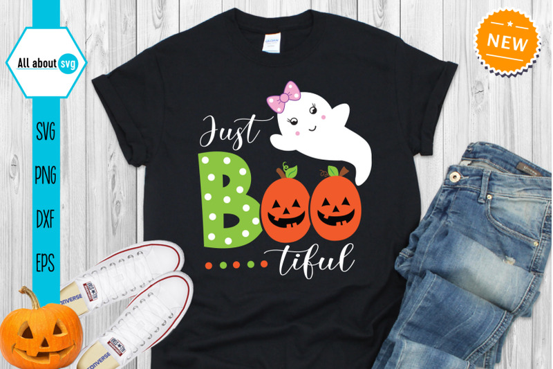 Just Boo Tiful Svg, halloween boo svg for Silhouette