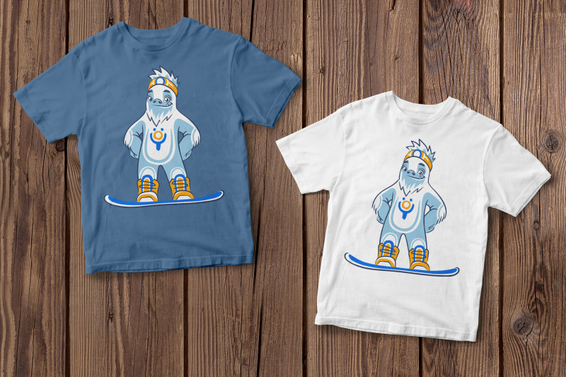 yeti-png-snowboarder-t-shirt-snowboarding-shirt-bigfoot-png