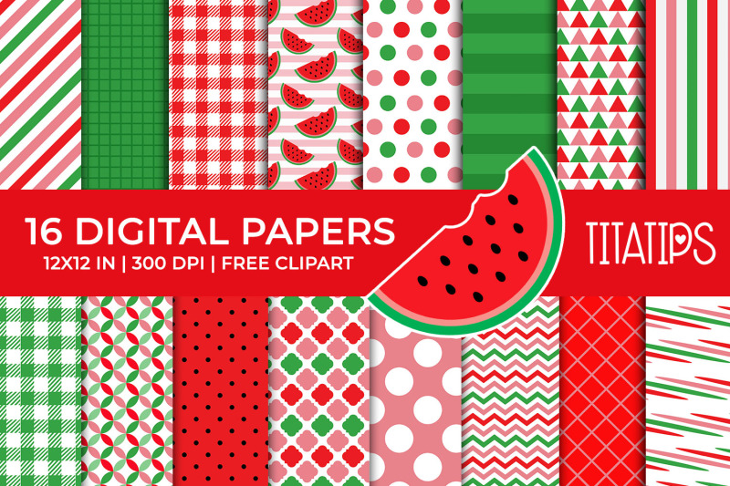 summer-digital-papers-set-free-watermelon-fruit-clipart