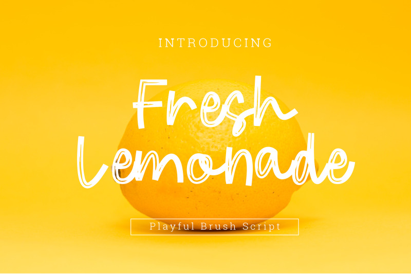 fresh-lemonade-brush-monoline