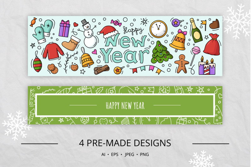 new-year-objects-and-elements-set-patterns-designs