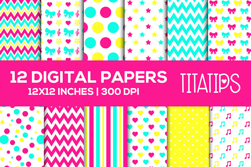 bows-and-stars-digital-papers-set-hearts-music-notes