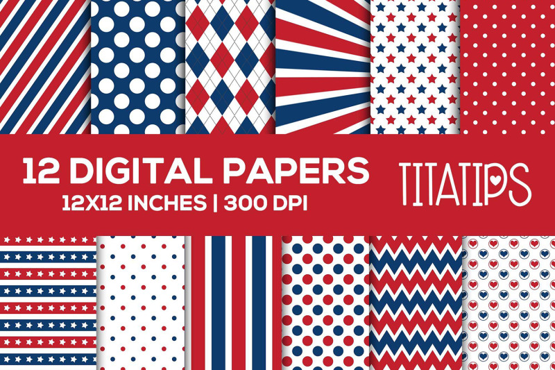 blue-and-red-digital-papers-set-independence-backgrounds