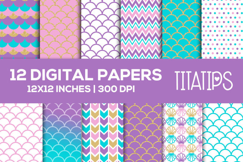 mermaid-scales-digital-papers-set-blue-pink-purple-gold