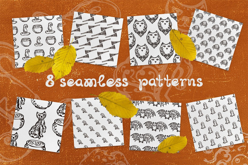 8-patterns-with-halloween-elements