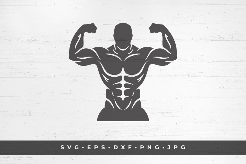 bodybuilder-male-silhouette-isolated-on-white-background-vector-illust