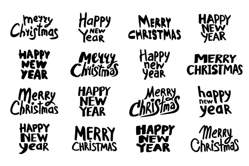 christmas-lettering-collection