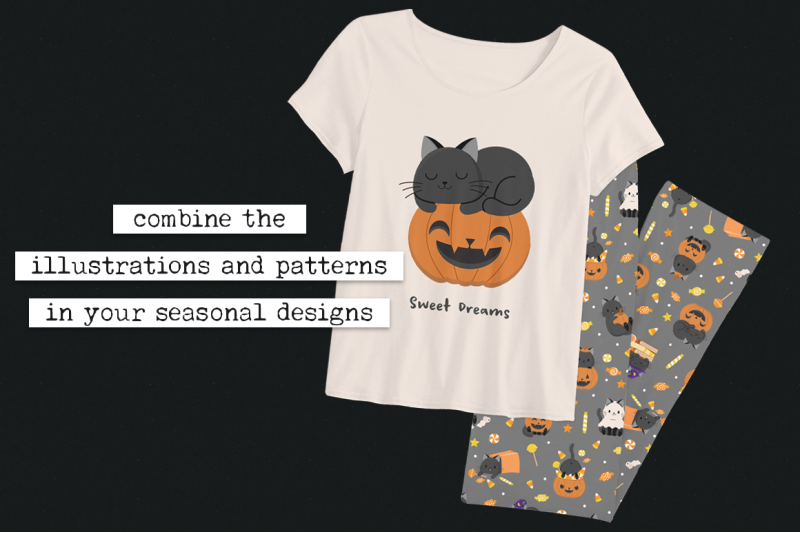 halloween-illustration-and-pattern-set