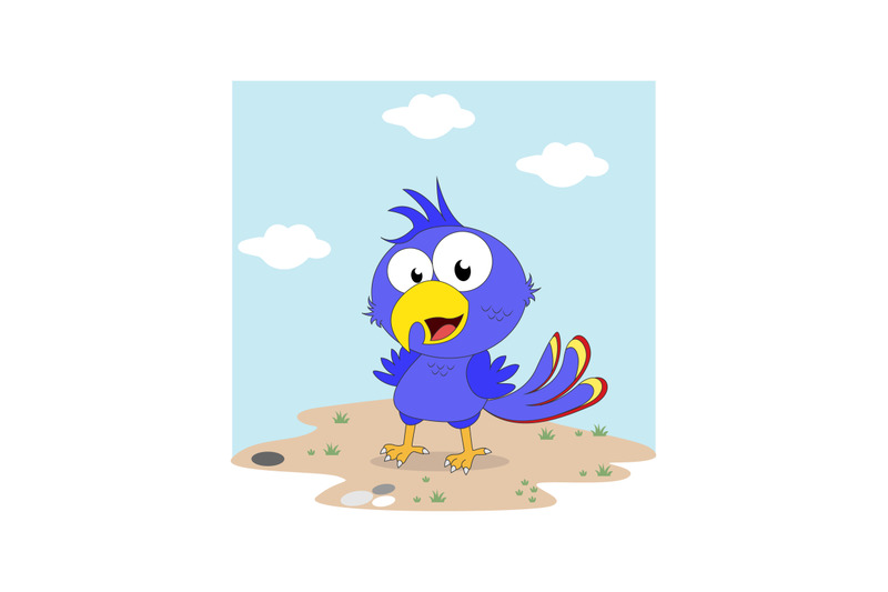 cute-blue-bird-animal-cartoon