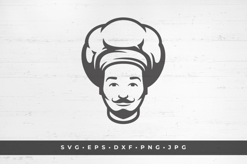 the-face-of-a-man-mustachioed-chef-in-a-chef-039-s-cap-vector-illustratio