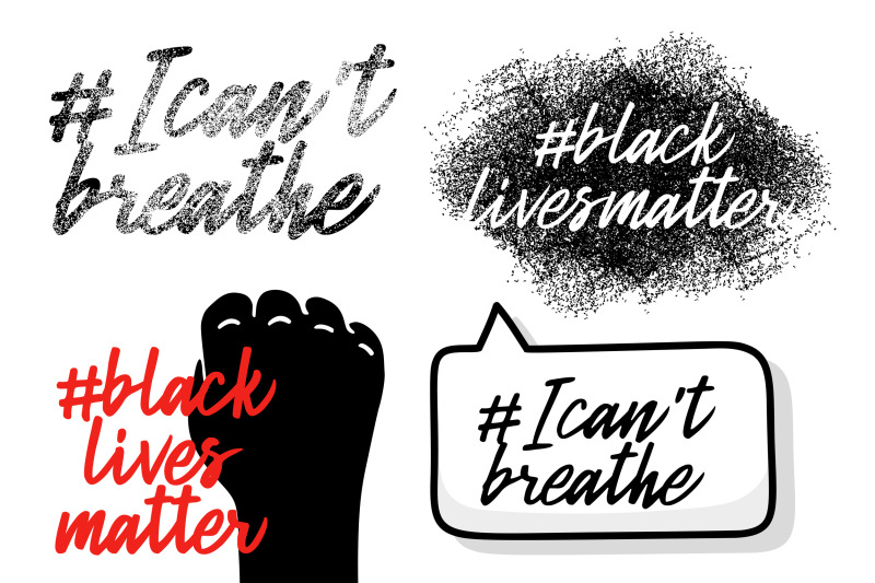 black-lives-matter-illustration-set