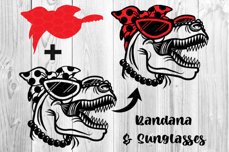 mamasaurus-with-bandana-and-sunglasses-svg-clip-art
