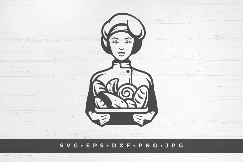 young-girl-baker-holding-a-tray-of-bread-vector-illustration-svg-p