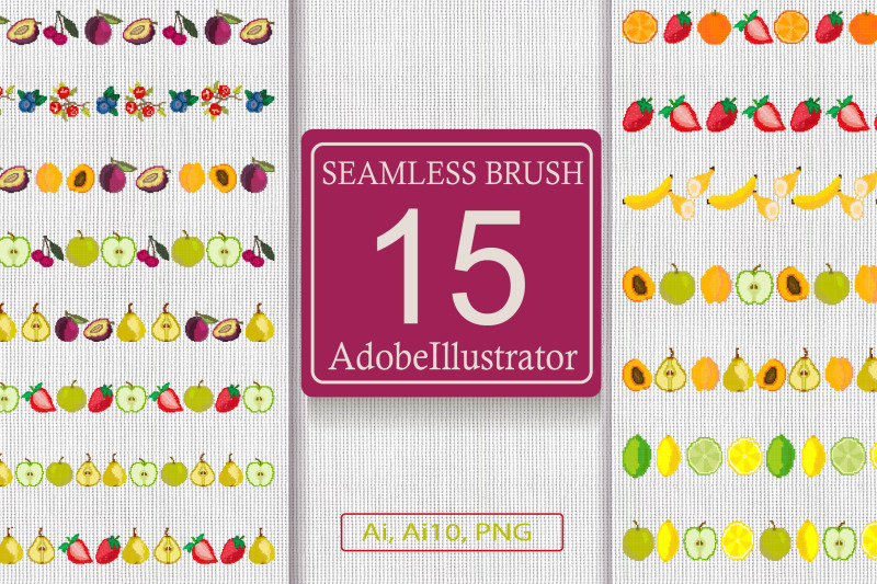 berry-and-fruit-seamless-brush