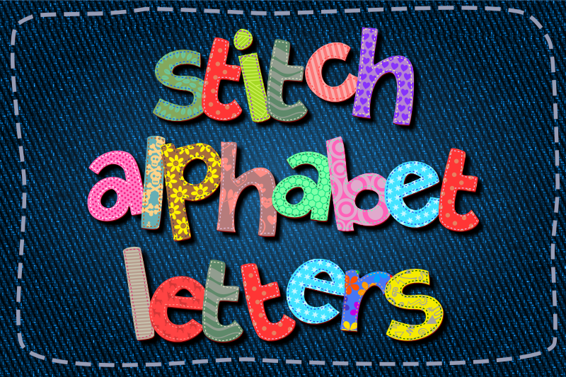 alphabet-stitch-fabric-clipart-letters