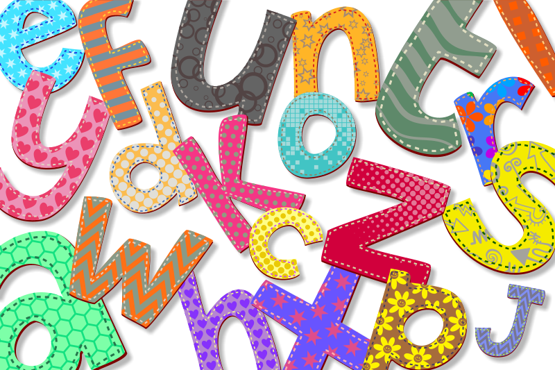 alphabet-stitch-fabric-clipart-letters